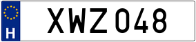 Trailer License Plate